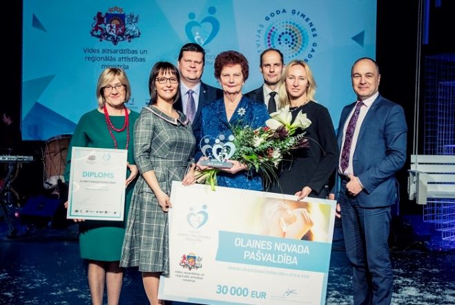 Par ģimenēm draudzīgāko pašvaldību Latvijā šogad atzīts Olaines novads