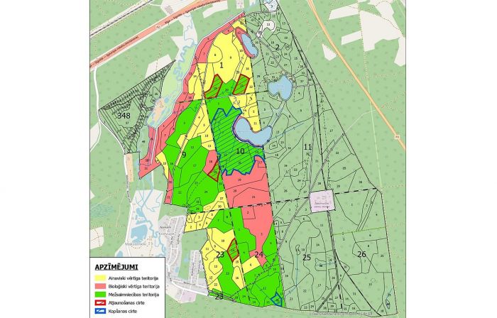 Karte - &quot;Rīgas meži&quot;