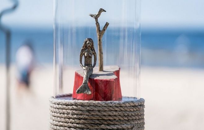 Biedrība “Erelde” tradicionāli Dzintaru pludmalē rīko tēlniecības izstādi“Mākslas liedags” un interaktīvas radošās darbnīcas. Foto – Jūrmalas pilsētas pašvaldība