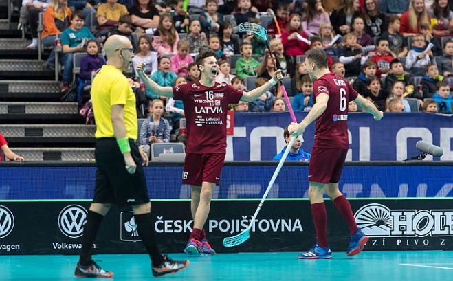 Ulbrokas un Ķekavas florbolisti nodrošina Latvijas izlasei uzvaru pār Slovākiju
