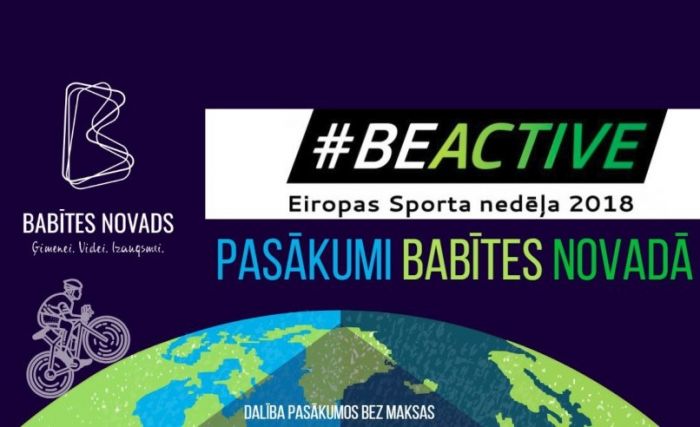 Babītes novadā gaidāmi Eiropas Sporta nedēļas pasākumi