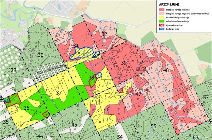 Karte - Rīgas meži