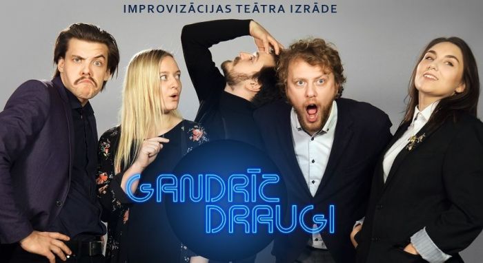 25.IX Improvizācijas teātra izrāde "Gandrīz draugi" Mārupē