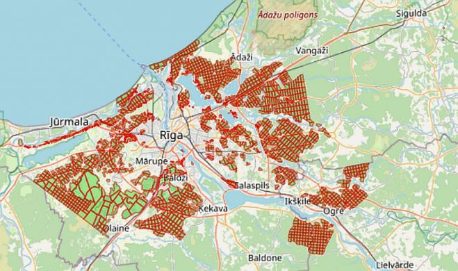 Karte - "Rīgas meži"