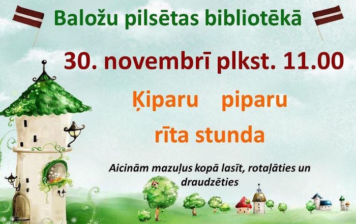 30.XI Ķiparu piparu rīta stunda Baložos