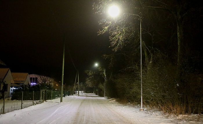 Ķekavas novada Vimbukrogā uzstādīts LED apgaismojums vēl vienai ielai