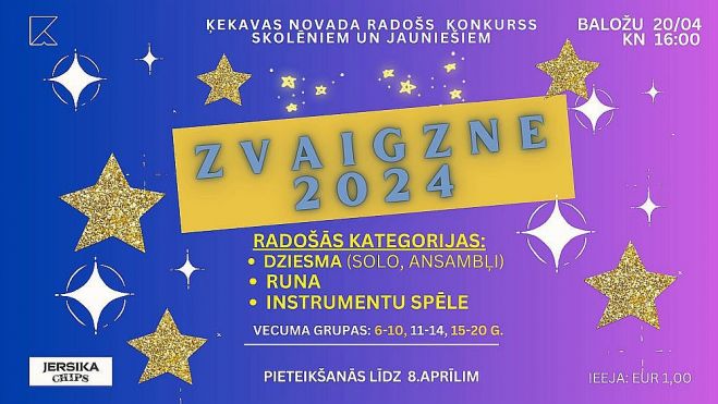 20.IV Ķekavas novada skolēnu un jauniešu radošais konkurss "Zvaigzne 2024" Baložos
