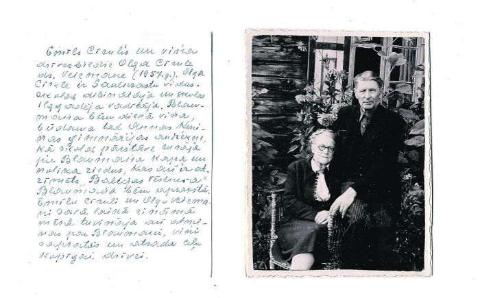 Emīls Cīrulis un viņa dzīvesbiedre Olga Cīrule, dzimusi Veicmane. Foto – no R. Blaumaņa memoriālā muzeja “Braki” krājuma.