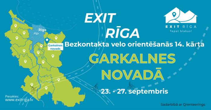 23.–27.IX "Exit Rīga" veloorientēšanās Garkalnes novadā