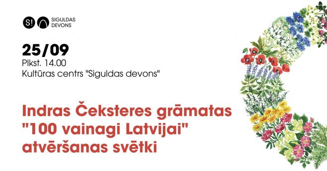 25.IX Indras Čeksteres grāmatas "100 vainagi Latvijai" atvēršanas svētki Siguldā