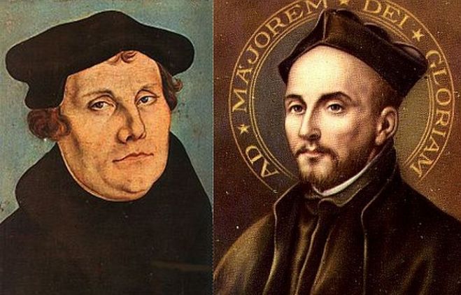 Mārtiņš Luters (no kreisās) un Ignācijs Lajola.