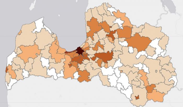 Kopējais reģistrēto saslimšanas gadījumu skaits (dati uz 11.septembri plkst. 10.00). Grafika – SPKC 