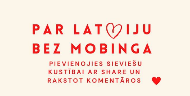 Tapusi jauna sieviešu kustība &quot;Par Latviju bez mobinga&quot;