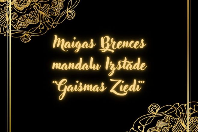 1.IV Maigas Brences mandalu izstāde "Gaismas ziedi" Carnikavā