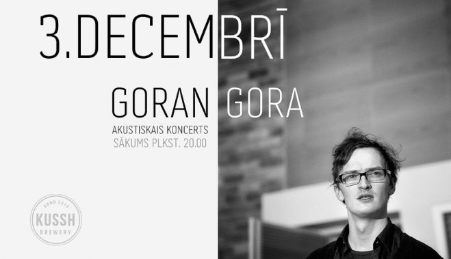 3.XII Goran Gora akustiskais koncerts Siguldā
