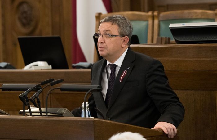 Saeimas Mandātu, ētikas un iesniegumu komisijas priekšsēdētājas biedrs Vitālijs Orlovs. Foto - Saeimas administrācija