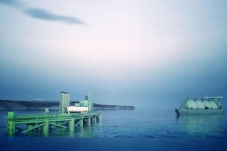 "Skulte LNG Terminal" turpinās sašķidrinātās dabasgāzes termināļa būvniecības projekta virzību Skultes ostā