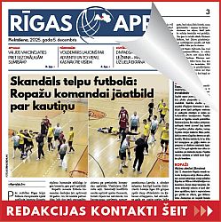 Jaunākais "Rīgas Apriņķa Avīzē"