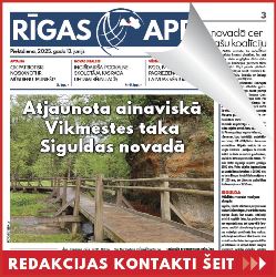 Jaunākais "Rīgas Apriņķa Avīzē"