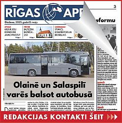Jaunākais "Rīgas Apriņķa Avīzē"