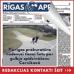 Jaunākais "Rīgas Apriņķa Avīzē"