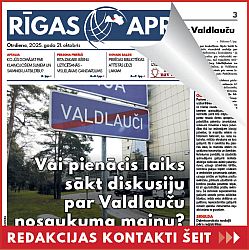 Jaunākais "Rīgas Apriņķa Avīzē"