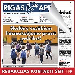 Jaunākais "Rīgas Apriņķa Avīzē"
