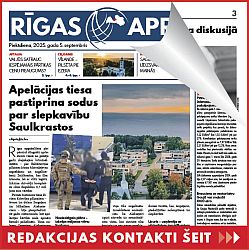 Jaunākais "Rīgas Apriņķa Avīzē"