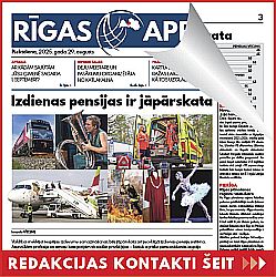 Jaunākais "Rīgas Apriņķa Avīzē"