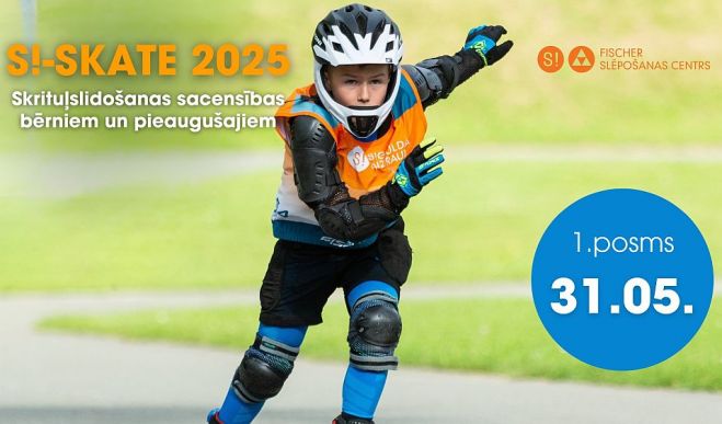 31.V Skrituļslidošanas sacensību &quot;S!-Skate 2025&quot; pirmais posms Siguldā