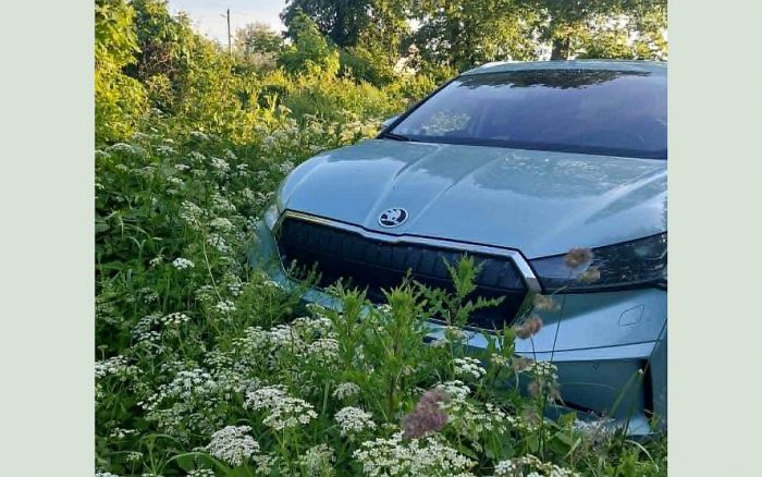 Artura Kļaviņa “Škoda Enyaq”. Foto - no privātā arhīva