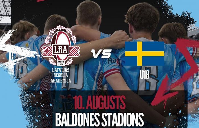 10.VIII Latvijas Regbija akadēmijas un Zviedrijas U18 izlases spēle Baldonē
