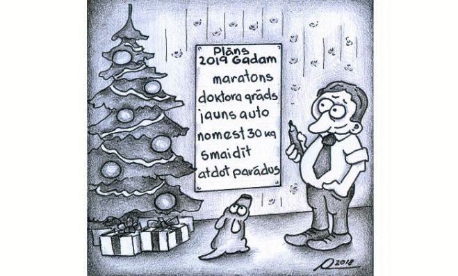 Karikatūra. Jaunas dzīves sākšanas riski