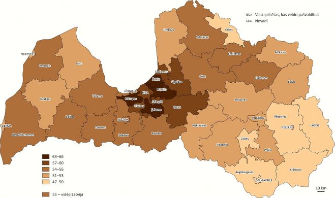 Nodarbinātie iedzīvotāji 15 un vairāk gadu vecumā 2021.gada sākumā (procentos). Grafika – CSP 