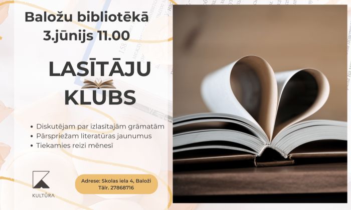 3.VI Lasītāju klubiņa tikšanās Baložos