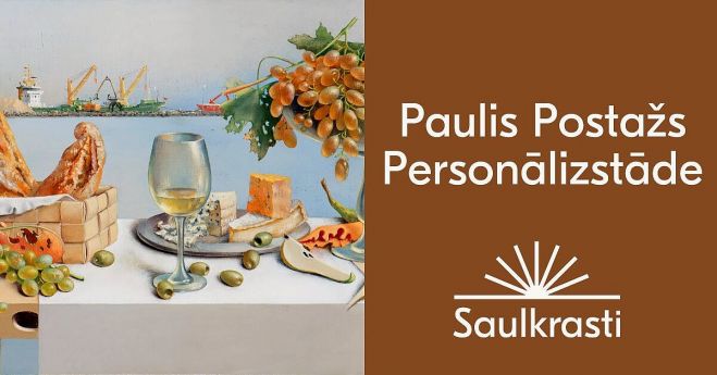 9.VIII Pauļa Postaža personālizstādes atklāšana Saulkrastos