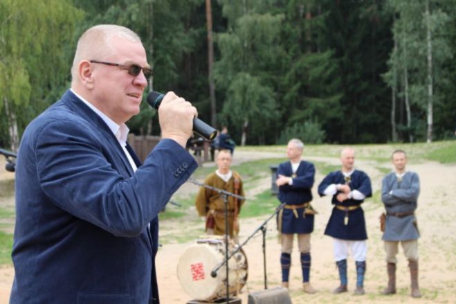 Foto: "Zilajos kalnos" aizvadīts Juglas kauju atceres pasākums