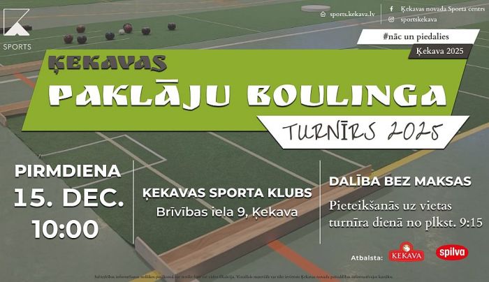 15.XII Paklāju boulinga turnīrs Ķekavā