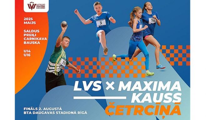 29.V Vieglatlētikas sacensības jauniešiem &quot;LVS x Maxima kauss četrcīņā&quot; Carnikavā