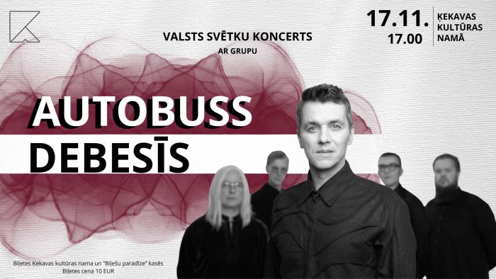 17.XI Valsts svētku koncerts ar grupu &quot;Autobuss debesīs&quot; Ķekavā