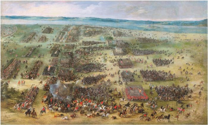 P. Snayers 1619.gada glezna &quot;Salaspils kauja. 1605&quot;. Foto - A. Lukšenas, &quot;La Fondation de France&quot;