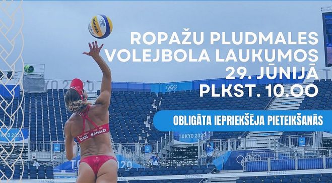 29.VI Ropažu pagasta pludmales volejbola turnīra otrais posms Ropažos