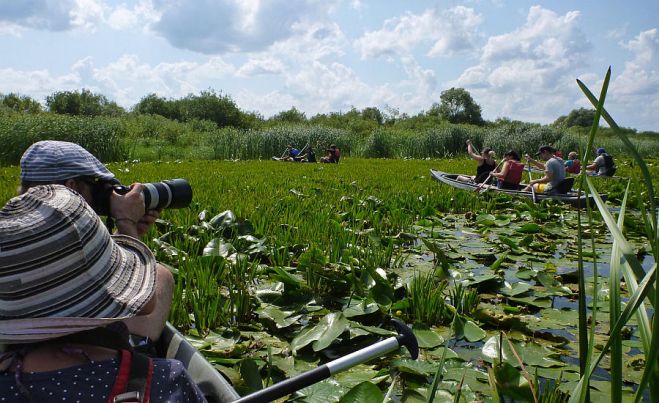 Lubāna ezera niedrēs izveidots orientēšanās maršruts, ko iespējams veikt ne tikai laivā, bet arī uz SUP dēļa. Foto – no Lubāna mitrāja informācijas centra arhīva