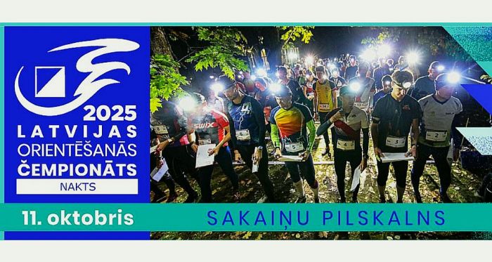11.X Latvijas nakts orientēšanās čempionāts Daugmalē