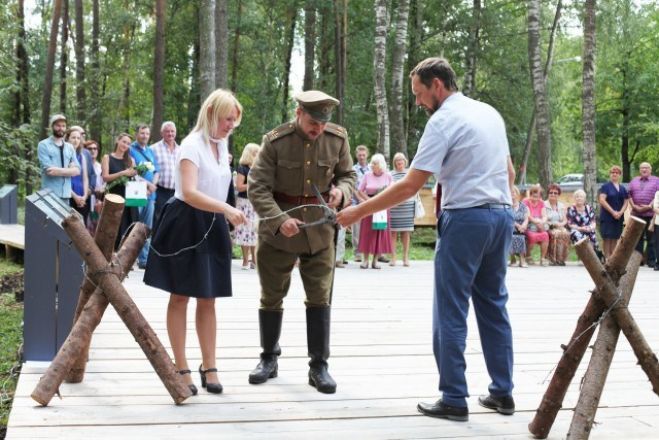 Foto: Olainē atklāts Pirmā pasaules kara vēstures izziņas maršruts