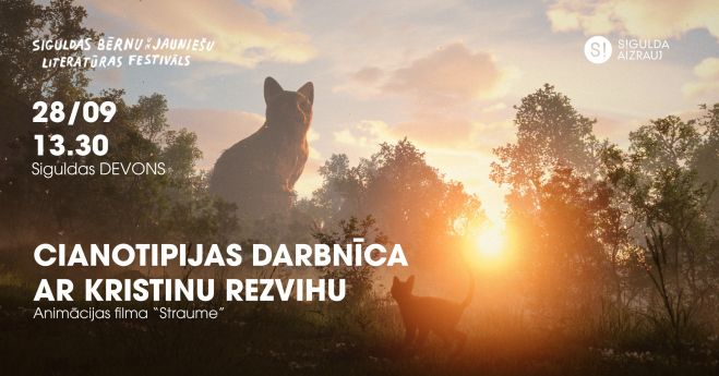 28.IX Cianotipijas darbnīca ar filmas &quot;Straume&quot; mākslinieci Siguldā