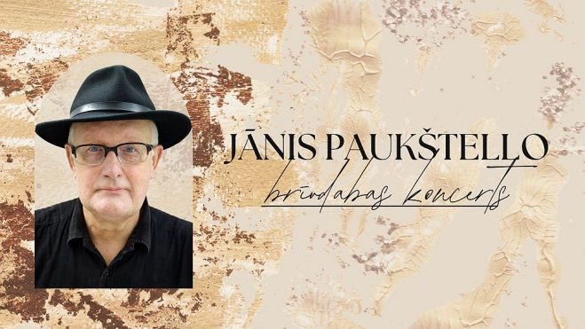 20.VII Jānis Paukštello svētdienas pēcpusdienas koncertā Daugavas muzejā