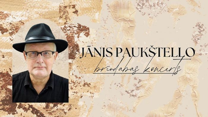 20.VII Jānis Paukštello svētdienas pēcpusdienas koncertā Daugavas muzejā