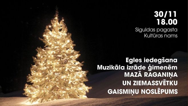 30.XI Muzikālā izrāde &quot;Mazā raganiņa un Ziemassvētku gaismiņu noslēpums&quot; Siguldā