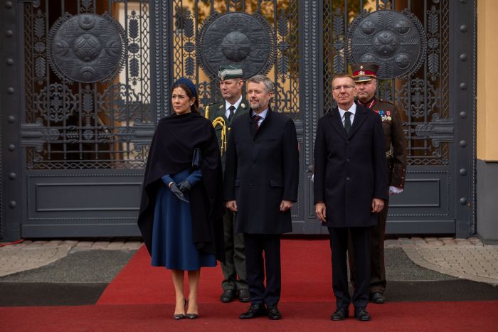 Attēls rakstam: Foto: Latvijā viesojas Dānijas karaļpāris; prezidents pateicas par ieguldījumu abu valstu attiecību stiprināšanā